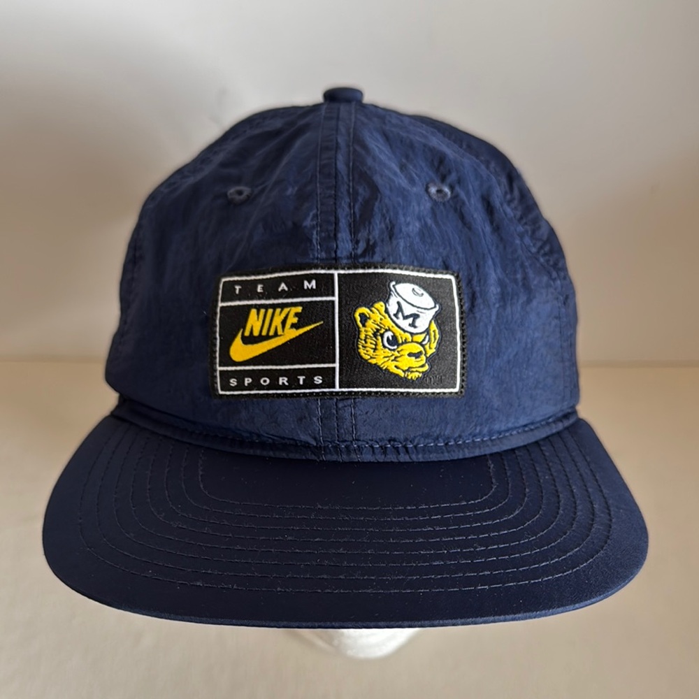 Vintage University of Michigan Nylon SnapBack hat
